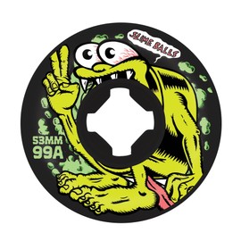 SLIME BALLS 53mm Slime Gremmie Vomit Mini Black 99a Skateboard Wheels