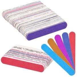 Doryum 100 Pcs Nail Files, Professional 100/180 Grit Emery Board Double Sided Nail Buffer Files Manicure Nail Care Tools to Shape and Repair for Home and Salon Use