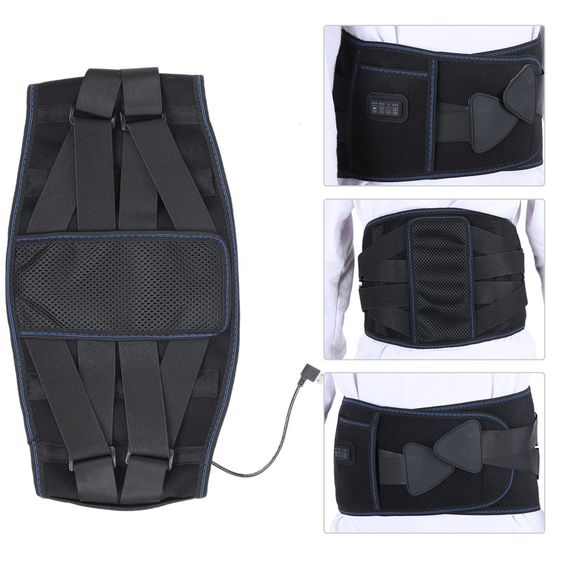 Heating Massage Waist Belt 3 Gears Adjustment Vibration Massage Back