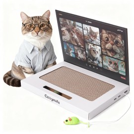 Czoynife Cat Laptop Scratcher, Cat Scratcher Cardboard, Interactive Toys, Kitten Supplies and Stuff for Indoor Cats