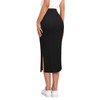 Zeagoo Women's Pencil Skirts Black High Waisted Skirts for Women