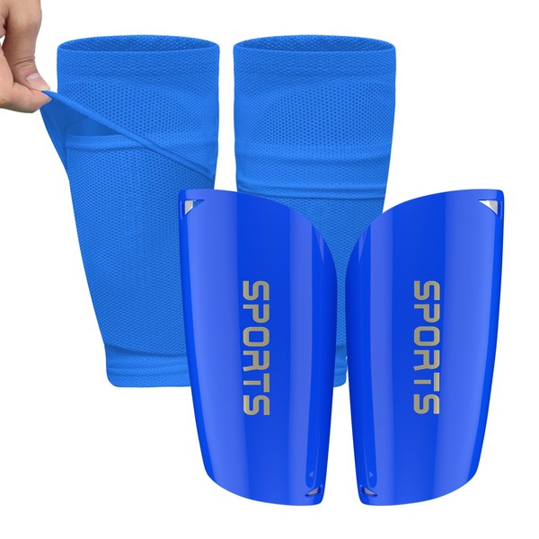 ATHCISE Kids Youth Soccer Shin Guards with Sleeves, Slip in
