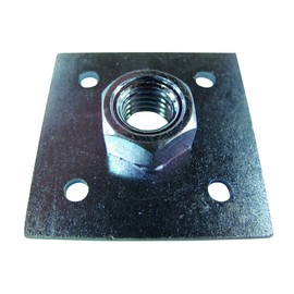 DAIDOHANT 10102609 Nut with Plate [Iron/Trivalent Chromate Plating] (Standard) M12 x (Dimensions A) 2.0 x 1.2 inches (50 x 30 mm) (Quantity: 1 piece)