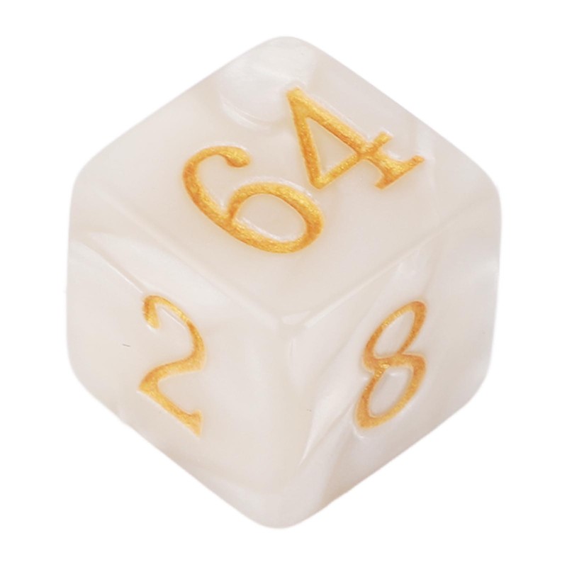 30PCS Number Dice Six Sided Multiples of 2 Number Plastic