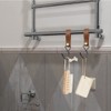 Modixun 8pcs Leather S-Hooks, Metal S Shaped Hooks for Hanging,