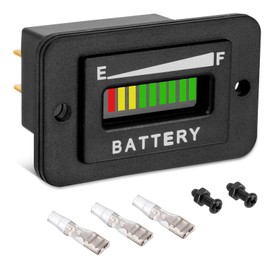 48 Volt Battery Meter, 48 Volt Battery Gauge, 48 Volt Golf Cart Battery Meter, Golf Cart Battery Indicator, 48 Volt Battery Gauge for Golf Cart, Club Car, EZGO, Yamaha by HOOTO