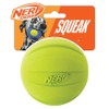 Nerf Dog Rubber Ball Dog Toy with Squeaker, Lightweight, Durable