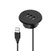 JAGTRADE 2In Grommet Hole USB 2.0 Splitter with 3 Ports