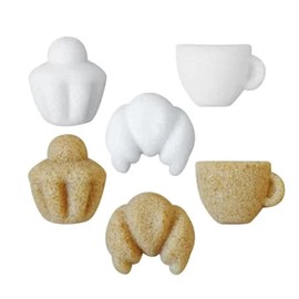 Canasuc Paris, Matin à Paris (Morning in Paris), Pur Sucre de Canne, Assorted Molded "Cafe-theme" Sugars
