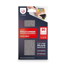 Gerlon 3 x Abrasives 70 125 for Dust-free Sanding, 80 Grit (Coarse)