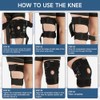 Hocafer- Rodillera Profesional Ajustable, Soporte Estable de La Rodilla de