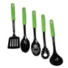 Chef Craft Basic Nylon Slotted Spoon, 11.5 inch, Green/Black