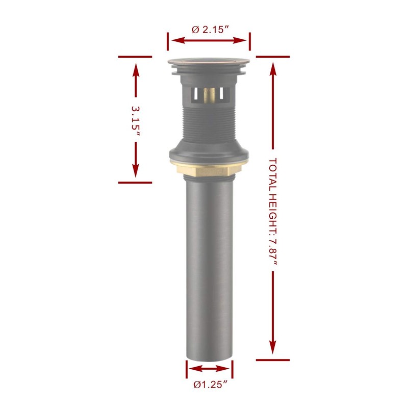 Purelux Bathroom Sink Drain Stopper Faucet Vessel Vanity Sink Pop