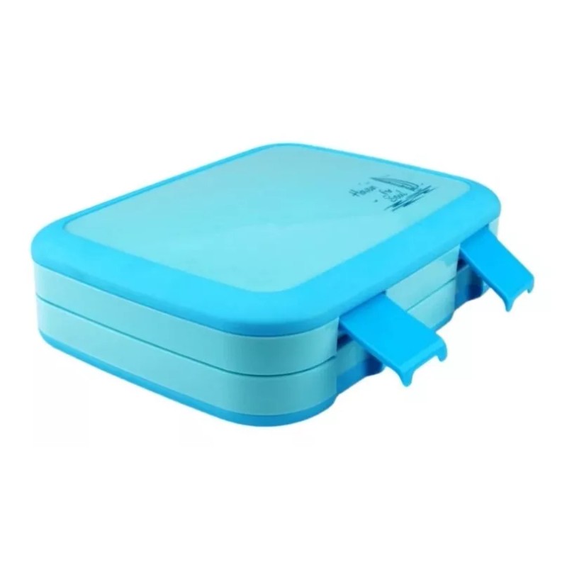 Monzó Lunch Box, Contenedor De Alimentos Para Niños Con Cubierto