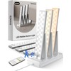 EZVALO 6-Pack Under Cabinet Lighting with Charging Station, 2000mAh Rechargeable