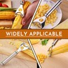 2Pcs Stainless Steel Corn Peeler & Kernel Remover Tool -