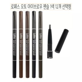 J-yard 로페스 오토 아이브로우 펜슬 1색 12개입 선택형 - O조화장품 눈썹 프로랑스 색조 브로 Lopes Auto Eyebrow Pencil 1 Color 12 Pack Selectable - O Cosmetic Eyebrow Prolonged Color Bro [Black 12-piece set No. 01-11]