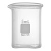 Difte Vaso De Precipitado De 5 Ml Borosilicato 5 Piezas