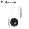 Tabanzhe Combination Cable Lock-4PCS Luggage Padlocks 3 Digit Combination Security