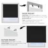 ChrisDowa Cordless Blackout Roller Shade with Spring System Room Darkening