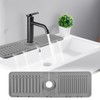 Kitchen Sink Splash Guard, 2024 Upgrade Silicone Sink Faucet Mat,