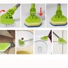 Rluii Shower Scrubber/Bathtub Cleaner and Kitchen Brush/Extendable Tile Scrubber Glass