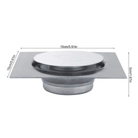 CHEOTIME Stainless Steel Floor Drain Pop Up Universal Odor Resistant Floor Drain Suitable For Bathrooms Washrooms Garages Basements (5-cepillado)