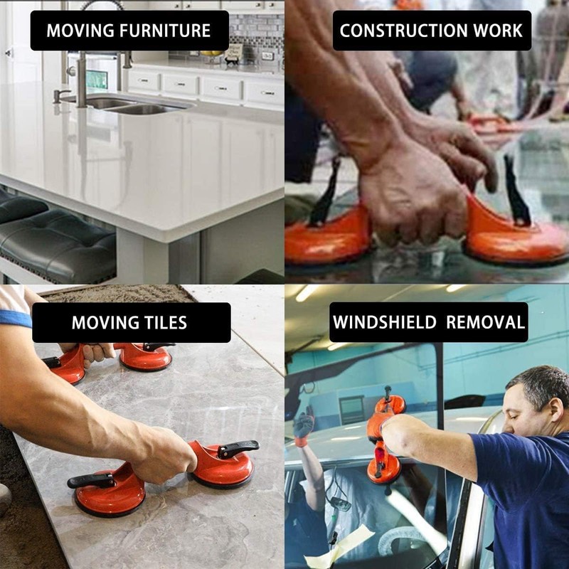 Glass Lifting Suction Cups and Rubber Mallet Hammer for loor