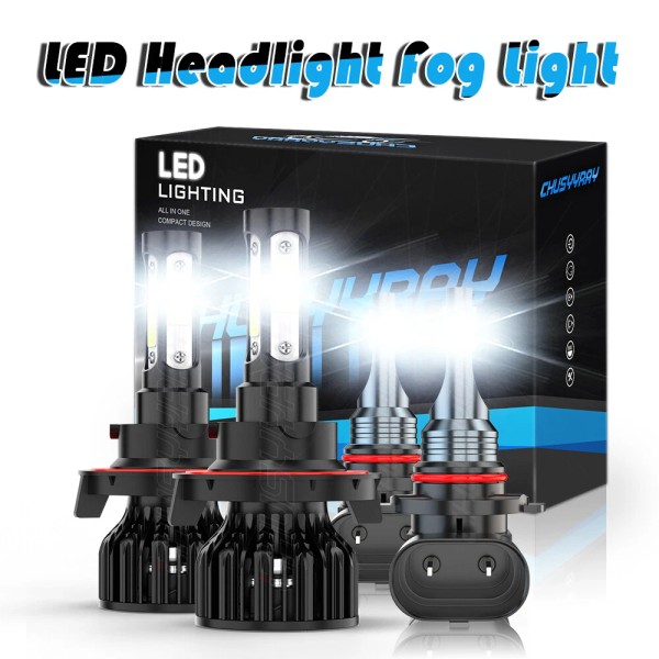 CHUSYYRAY Para For 2004-2014 Ford F150 faro delantero LED Hi/Lo