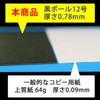 Black Cardboard No. 12 (Thickness Approx. 0.03 inches (0.78 mm);