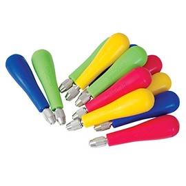 Speedball Cutter Handle with Screw-Off Cap, Assorted Color, Pack of 12