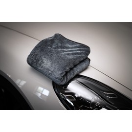 Nuke Guys Grey Rillium Ultra Absorbent Drying Cloth 1000 GSM Grey 50 x 80 cm Satin Edge Lint-Free Rounded Soft Fibres Scratch-Free Premium Microfibre Cloth for Car Motorcycle Bicycle