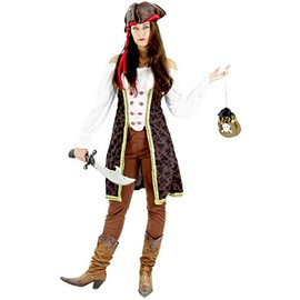 Pirate Costume for Women Fancy Dress Pirate Bride Women Carnival Fancy Dress Size S