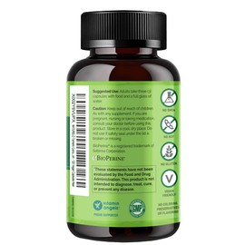 NATURELO Turmeric Curcumin - BioPerine for Better Absorption - Black Pepper, Ginger Root, Curcuminoids - Plant-Based Joint Discomfort Support - 120 Vegan Capsules