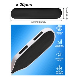 20 pcsPickleball Lead Tape,Pickleball Weight Tapes,Weighted 3g Lead Tape for Pickleball Paddles,Golf Lead Tape,Lead Tape for Pickleball Paddles,for Paddle Edge Guard,Increase Power and Swing Speed