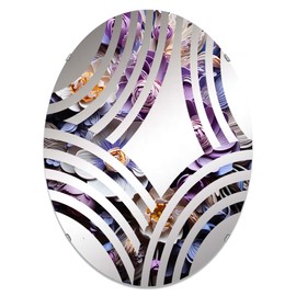 Vision of Enchantment - Orchids Baptist Fan Floral - 24x36 Inches - Oval Decorative Wall Mirror for Bathroom, Bedroom, Entryway, Living Room, Vanity Room and Modern Décor