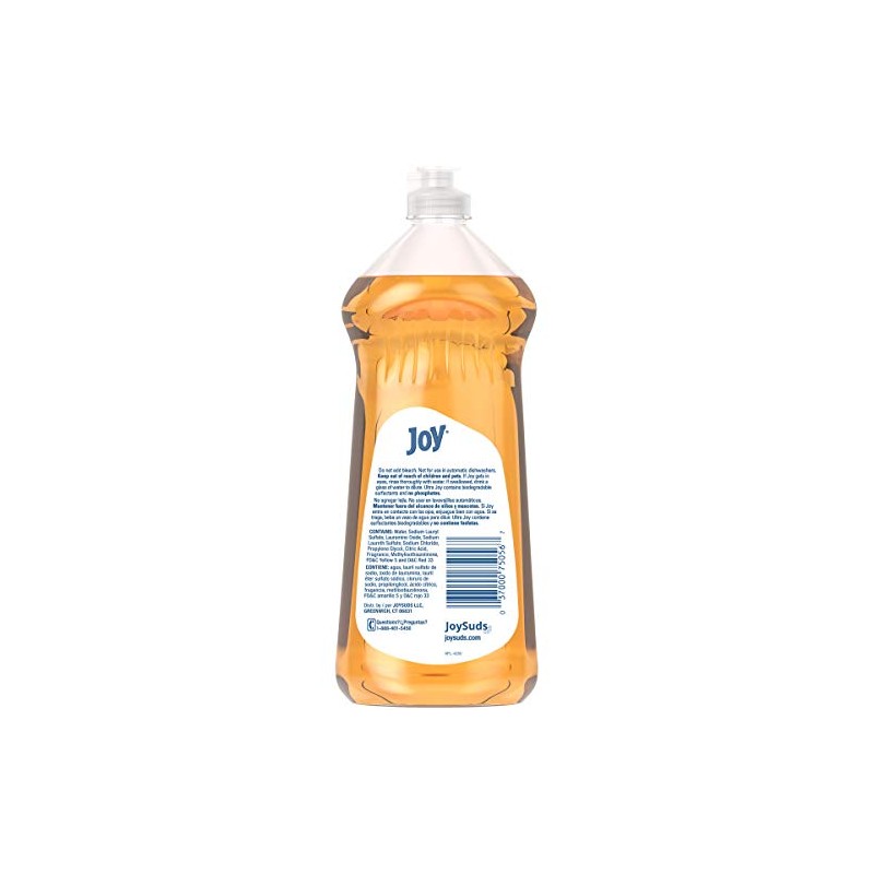 JOY Ultra Dishwashing Liquid, Orange Scent, 10 Count, 30 Ounce