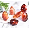 AMOYSTONE Red Agate Flame Shaped Stone Towers Obelisk Natural Healing