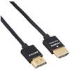 BUFFALO BSHD3S15BK HDMI Cable, Slim Type, 3.9 ft (1.5 m)
