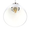 LED Universum "Steve" Pendant Light, Metal White with Silver Base,