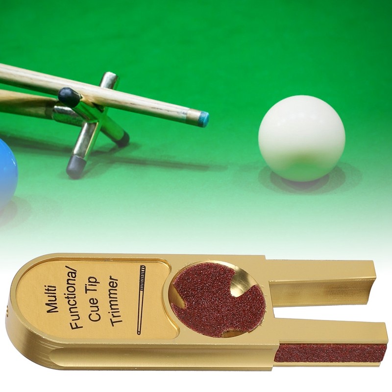 Aluminium Alloy Multifunction Gold U shape Billiards Pool Cue Tip