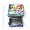 Nickelodeon Shimmer and Shine Lunch Bag Tote Bottom Compartment Sparkly