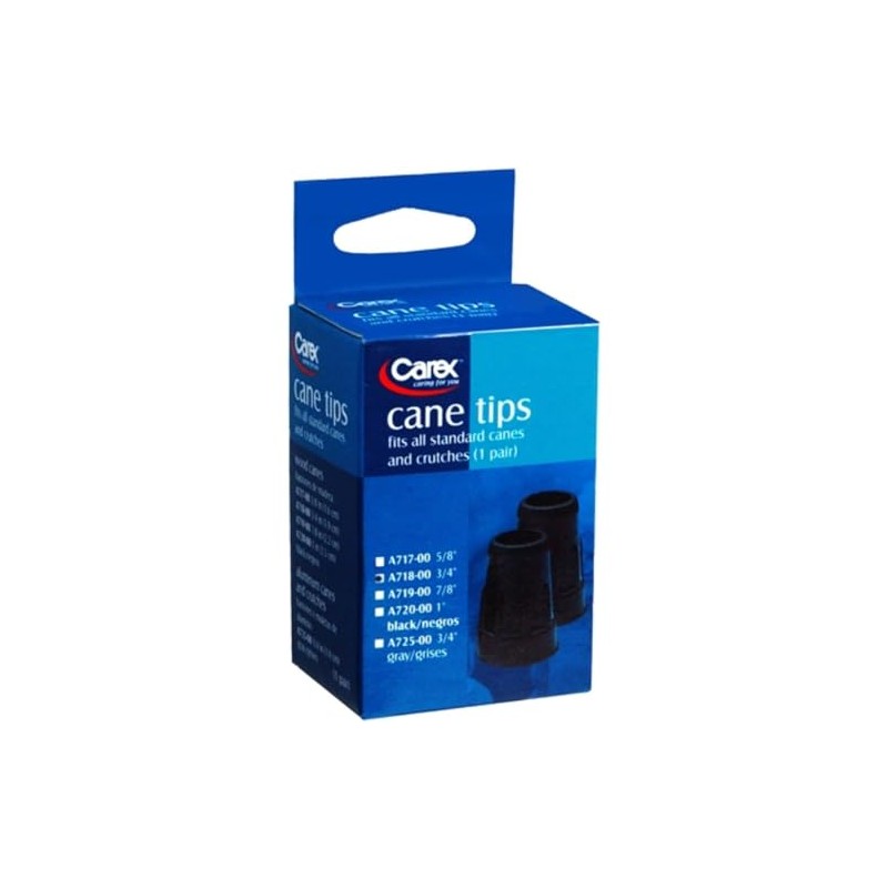 Carex Cane Tip 3/4, Black
