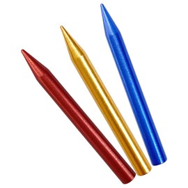 DOITOOL 3Pcs DIY Stitching Needles Handcrafted Weaving Tools for Bracelet Making Work Crafting Durable Rose Gold Blue Red Colors Versatile Compact Weaving Accessory