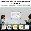 EAONE 16x12 in Double Side Whiteboard Calendar & Cork Board