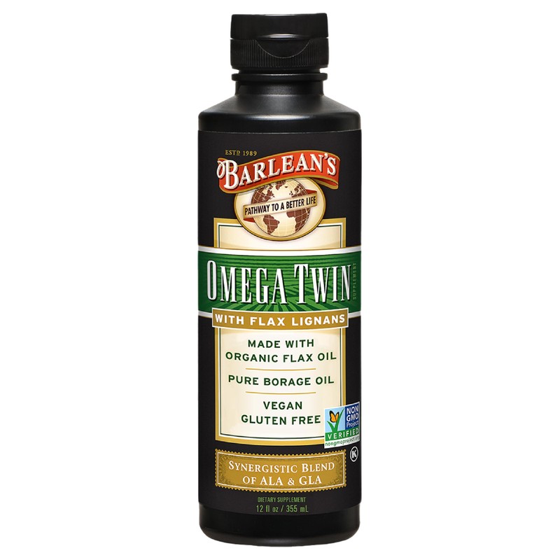 Barleans Lignan Omega Twin Oil, 12-oz