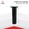 TCHOSUZ 6 Inch / 15cm Metal Furniture Legs,Set of 4