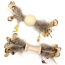 SPOT Ethical Pet Products 68052170: Toy Cat Wood & Feather