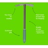 The Wright Stuff Garden Hand Weeder and Chopping Tool