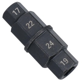 AB Tools Motorcycle Bike Front Wheel Spindle Tool Adaptor Hex 3/8in Drive 17-24mm